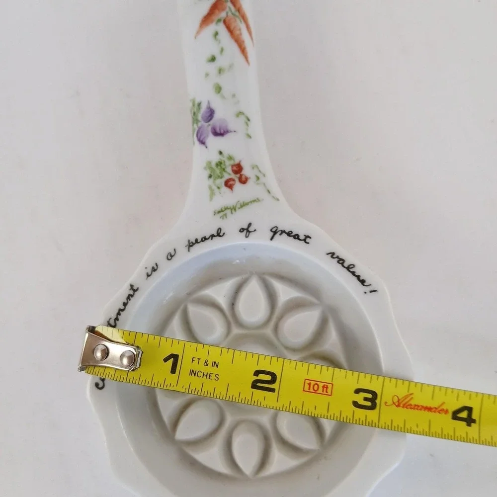 Schmid Design Folio Butter Mold Ceramic Decor Vegetables Garden Vintage